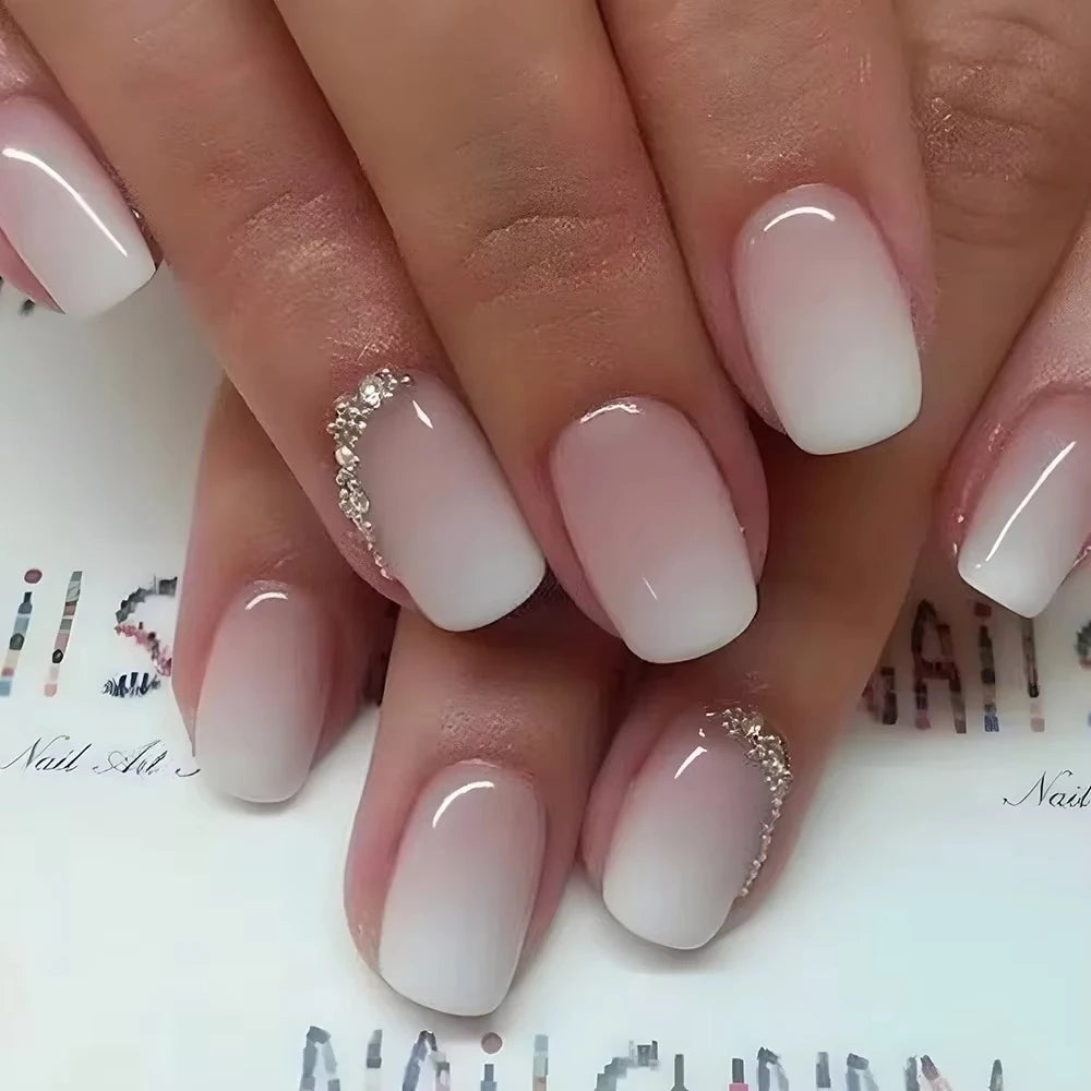 24pcs Burgundy Almond Press on Nail Water Drop Solid Color False Nails Cat Eye Various style Detachable and Wearable Nail Art