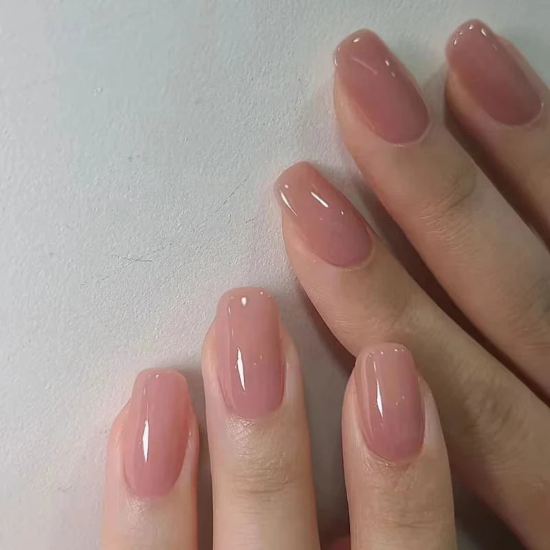 24pcs Burgundy Almond Press on Nail Water Drop Solid Color False Nails Cat Eye Various style Detachable and Wearable Nail Art