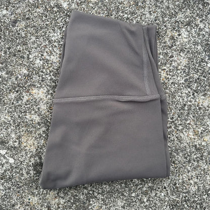 Solid Color Back Waist Pocket High Waist Yoga Legging Women Sport Cropped Pants Butter Athletic Gym Comprehensive Training Jog