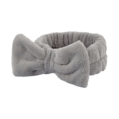 Cute Fashion Multifunctional Women's Face Washing Cuffs Waterproof Water Absorbent Wrist Cotton Velvet Hairband Hair Accessories